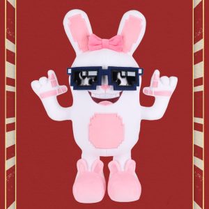 Alternative view of boppin bunny plush 4pcs