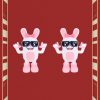boppin bunny plush 2pcs