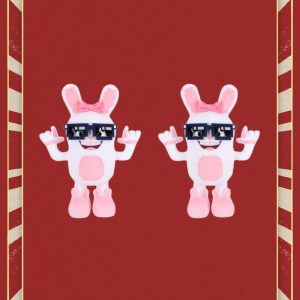 boppin bunny plush 2pcs