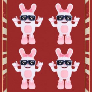 boppin bunny plush 4pcs